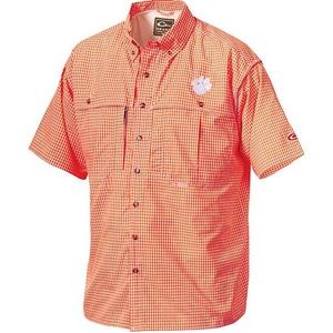 Drake Waterfowl Men's Clemson Short Sleeve Button-Down Shirt
